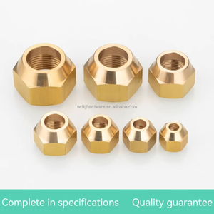 Tuerca de cobre para aire acondicionado, tuerca acampanada en pulgadas, tapa de tubo de cobre ordinario, material de varilla lisa, bloqueo acampanado, tornillo de cobre engrosado - Product Image 4