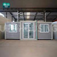 Maison Préfabriquée de Luxe à 3 Chambres, Économique, Petit Module Conteneur Mobile et Extensible pour Salon, École ou Centre Commercial