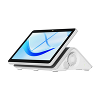 Caja registradora POS integrada con pantalla táctil única de 10,1 pulgadas, Ordenador de reconocimiento facial blanco, caja registradora POS blanca de 10,1 pulgadas
