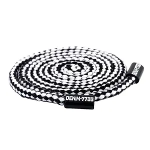 Wholesale Flat polyester durable Drawstring Cord Waistband webbing drawstring high quality waistband rope
