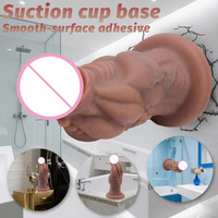 Extragroßer Monsterförmiger Realistischer Dildo Weibliches Masturbationsspielzeug Fisting Analplug Erwachsenen-Alternative Weiches Silikon Sexmaschine