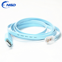 Câble de console USB vers RJ45 de haute qualité, câble de gestion série USB pour la configuration et la maintenance des commutateurs et routeurs réseau
