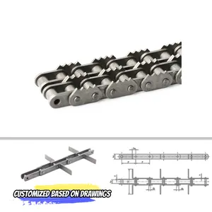 Small Long Cassette Type Chain Roller Chain 38b-1 Short Pitch Roller Chain