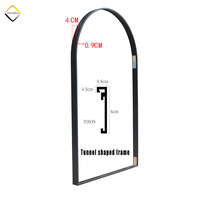 Bingkai cermin Aluminium dekorasi toko tukang cukur ared bingkai Poster gambar logam Aluminium kanvas jendela ukuran kustom pabrik