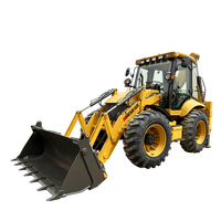 Chargeuse-pelleteuse diesel Mountain Raise, chargeuse frontale chinoise, excavatrice JCB, chargeuse avec tarière, godet 4 en 1