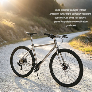 Fourche de vélo en alliage de titane GR9 700*45C, axe conique, avec passage de câbles interne/semi-intégral, sans <span class=keywords><strong>suspension</strong></span> - Product Image 5