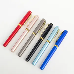 High-End Gel Pen Luxe Custom Logo Relatiegeschenk Briefpapier Plastic Gel Pen