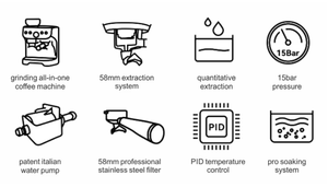 Nouveaux Produits <span class=keywords><strong>Machine</strong></span> à Espresso Automatique en Acier Inoxydable 19 Bars, Cafetière à <span class=keywords><strong>Dosettes</strong></span> <span class=keywords><strong>Souples</strong></span> avec Broyeur à Lait - Product Image 5