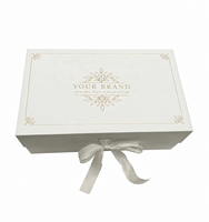 Boîte cadeau magnétique rigide de luxe personnalisée, boîtes d'emballage en carton rigide recyclable avec logo pour les cosmétiques