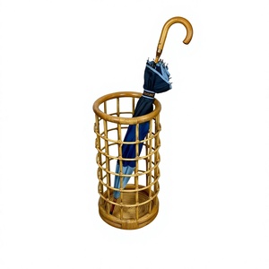 <b>Spring</b> 2027 Handmade Rattan Umbrella Stand <b>Decorative</b> Sea Grass Weave With Cute Animal Art Work Easter Hotels <b>Decorative</b> Stand - Product Image 1