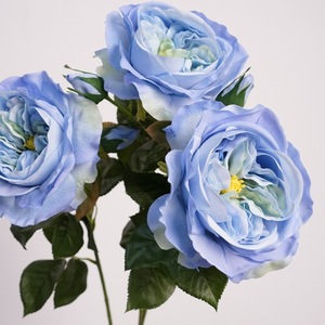 <span class=keywords><strong>Rosas</strong></span> Artificiales de Lujo en Rosa, Blanco y <span class=keywords><strong>Azul</strong></span>, Decoración para Bodas, <span class=keywords><strong>Rosas</strong></span> de Látex <span class=keywords><strong>con</strong></span> Tacto Real, Rosa Austin Rosa de Látex - Product Image 3