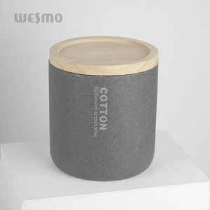 Bộ phụ kiện phòng tắm cao cấp phong cách tối giản màu xám 6 món làm từ nhựa resin - Product Image 6