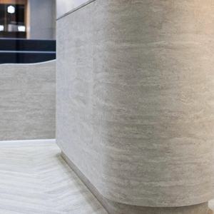 Pelapis dinding batu alam fleksibel Veneer batu MCM pelapis dinding Travertine ubin fleksibel buatan untuk Timur Tengah - Product Image 4