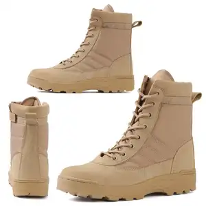 ความปลอดภัยรองเท้า2 1 Suppliers-รองเท้าบูทหนังทหารยางกันน้ำสำหรับผู้ชาย,รองเท้ายุทธวิธีใช้ในทะเลทรายป่าสำหรับตั้งแคมป์