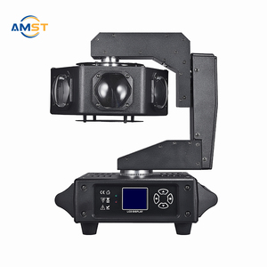 Projecteur LED professionnel <span class=keywords><strong>Osam</strong></span> UFO 6x20W RGBW 4-en-1 à tête mobile, contrôleur DMX 512, angle de balayage 360° pour mariages et fêtes - Product Image 4