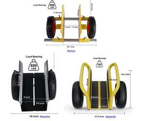 Chariot en acier Tailong Roues antidérapantes faciles à utiliser Panneau de serrage réglable unique Outils d'application large supportés par l'OEM - Product Image 6
