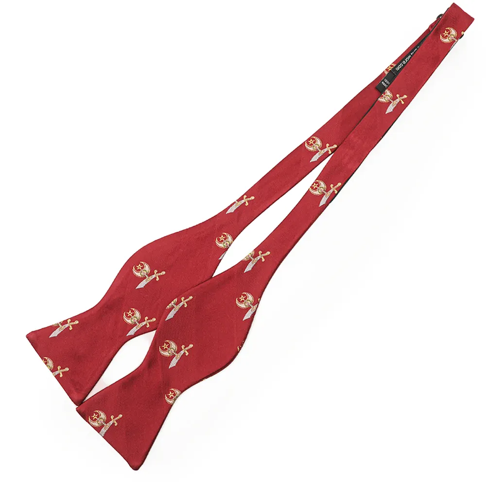 Untied özel kardeşlik yunan logosu öz kravat papyon s kırmızı toptan kardeşlik yinelenen Crest kaliteli papyon erkekler için