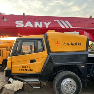 Grue de camion d'occasion Sany 100 tonnes, équipement de levage mobile tout-terrain, couleur jaune rouge, haute performance - Product Image 3
