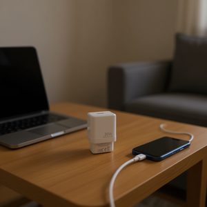 DAMAI Home Charger 35W PD DMP008 Wall <b>Adapter</b> Fast Charging White - Product Image 3