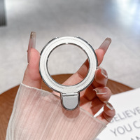 Soporte Universal Adhesivo para Teléfono Móvil con Anillo Plegable Electrochapado y Soporte para Dedo