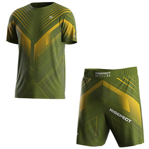 Ensemble de <span class=keywords><strong>lutte</strong></span> 9 en 1, différentes couleurs au choix, <span class=keywords><strong>combinaison</strong></span> et assortiment libres, tissu exquis et costume en tissu pour lutteur professionnel - Product Image 3