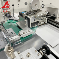 Machine à coudre automatique pour sangles Velcro de casquettes de baseball, avec alimentation automatique, découpe et couture pour ajustement du dos des casquettes et boucles métalliques