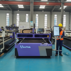 Máquina de Corte Láser Industrial 2 en 1 de CO2 y Fibra, 8x4, para Cortar Metal, Acero al Carbono, Madera, MDF, Contrachapado, Acrílico y Cuero - Product Image 1