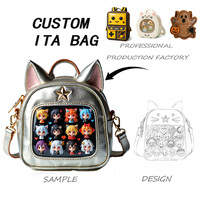 Sac bandoulière polyvalent personnalisé en cuir végétalien avec motif d'ailes adorable, idéal pour l'Anime Expo et le style urbain