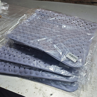 Tapis de Douche Antidérapant en PVC avec Ventouses et Trous de Drainage Creux pour Personnes Âgées, Enfants, Famille, Hôtel, Salle de Bain, Baignoire