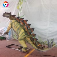Robot Sanhe, dinosaure stégosaure réaliste grandeur nature, animatronique, pour parc à thème jurassique et exposition muséale (certifié CE RoHS)