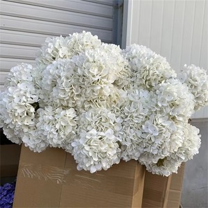 Hoa giả cẩm tú cầu trắng hồng, bán chạy, một bông, dùng trang trí đám cưới, Ngày của Mẹ, Giáng sinh & Tiệc mừng năm mới - Product Image 2