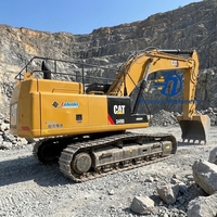 Excavatrice sur chenilles d'occasion Caterpillar CAT349D2L 49 tonnes du Japon, moteur PLC, boîte de vitesses, pompe hydraulique, roulement, puissance 305KW