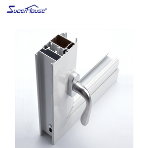 Cửa kính mờ được chứng nhận nfrc với thanh kính hiện đại đôi bản lề hợp kim nhôm cửa trước cho ứng dụng biệt thự - Product Image 3