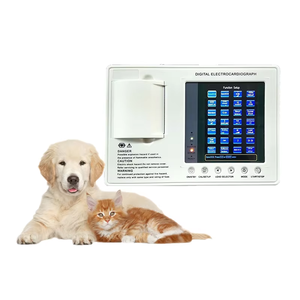 Monitor pasien hewan, 12 saluran akurasi tinggi ECG tekanan darah Multi parametrik bersertifikasi CE untuk rumah sakit hewan - Product Image 3