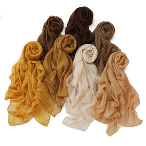 Sciarpa Turbante in Voile di Cotone Tinta Unita 90*180cm, <span class=keywords><strong>25</strong></span> Colori, per Donne Musulmane - Product Image 2