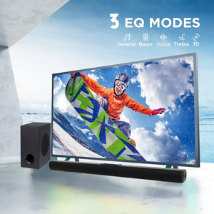 Système <span class=keywords><strong>de</strong></span> cinéma maison 2.1 <span class=keywords><strong>Barre</strong></span> <span class=keywords><strong>de</strong></span> <span class=keywords><strong>son</strong></span> TV sans fil avec caisson <span class=keywords><strong>de</strong></span> basses Doté d'une interface Bluetooth HD MI USB Aux - Product Image 3