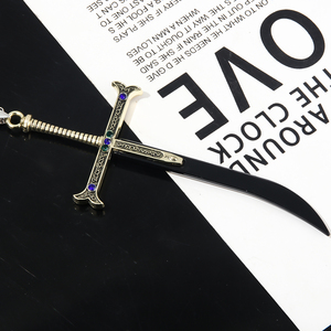 Collar <span class=keywords><strong>de</strong></span> Anime <span class=keywords><strong>de</strong></span> los Siete Mosqueteros, Espadachín, Gran Daga Rápida, Metal Nocturno, Ojo <span class=keywords><strong>de</strong></span> Halcón, Mihawk - Product Image 4