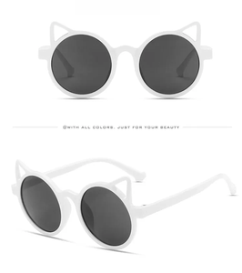 Gafas de Sol Infantiles 2024, Diseño de Orejas de Gato, Color Azul Océano Degradado, Protección UV400 - Product Image 6
