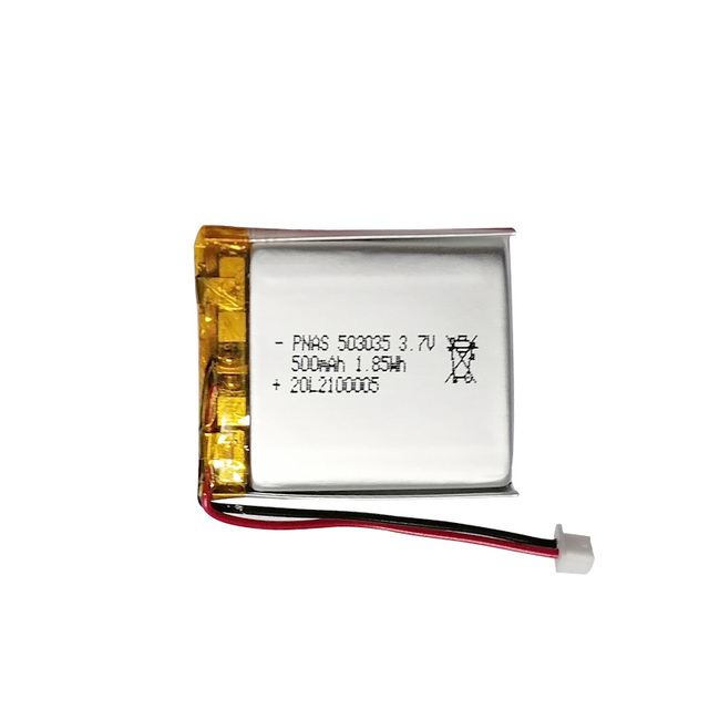 UL1642 High-temperature-resistant Battery Pouch Lithium Ion Battery 503035 500mah 250mah 1200mah 1000mah 3.7V Li Polymer Battery