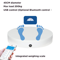 360 °   Plateau tournant de numérisation corporelle avec balance pour numérisation 3D du corps, certifié CE FCC RoHS, vente directe d'usine, BKL OEM 45cm
