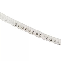 Bande élastique picot en nylon/spandex haute élasticité de 1 cm, résistante à l'usure, pour sous-vêtements et sangles de vêtements