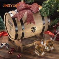 Juego de regalo de 6 piedras de whisky de granito de calidad, 2 vasos Old Fashioned únicos, caja de regalo con forma de barril de whisky para cócteles y bourbon