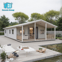 Villa de capsule de maison de conteneur de bâtiment en acier confortable de haute qualité pour l'extérieur avec des gardes de gouttière