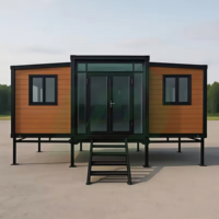 Maison de conteneur modulaire amovible et portable, démontable, 20 pieds, 40 pieds, pour habitation ou bureau