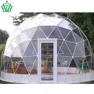 Горячая распродажа, диаметр 3,6-50 м, прозрачное покрытие из ПВХ, стальная труба, геодезический купол, палатка, купол