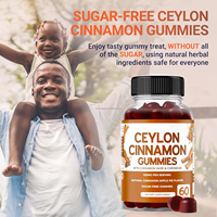Complément de cannelle de Ceylan en gommes pour adultes, santé cardiaque, cérébrale et articulaire, stimulation du métabolisme, sans sucre, qualité alimentaire