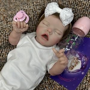 Poupées de bébé reborn en silicone réalistes de 40 cm, poupées de bébé reborn en silicone réalistes comme la vraie vie - Product Image 5