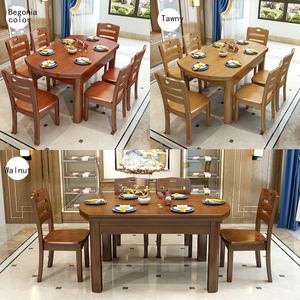 Vente directe d'usine, table à manger extensible en bois au design classique pour salle à manger - Product Image 5