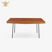 Table Boca au design unique Mobilier de maison de luxe Table contemporaine en diamant argenté Modules de table à manger en acier inoxydable
