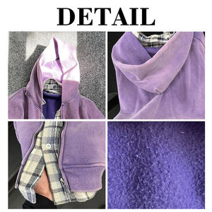 เสื้อฮู้ดซิป 2 ชิ้น ผ้าฟลานเนล พิมพ์ลายดิจิตอล ปักลาย 3 มิติ ทรงโอเวอร์ไซส์ ผ้าฝ้ายหนานุ่ม ซักย้อมสีแบบแอซิดวอช สำหรับผู้ชาย ฤดูหนาว - Product Image 6